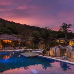 Main-Pool-and-Villas-at-Night-Treehouse-Villas-Koh-Yao-near-Phuket