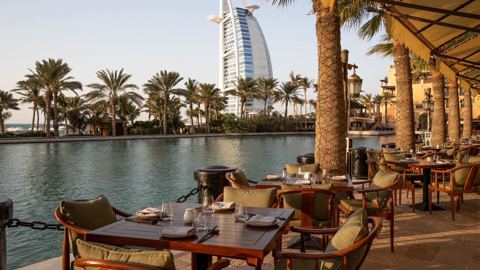 Arabia Restaurant with Burj in Background