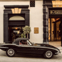 Hotel Entrance and Classic Car - Rosselli AX Privilege, Valletta, Malta