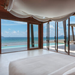 Beachfront Three Bedroom Pool Villa Master Bedroom - Six Senses Con Dao