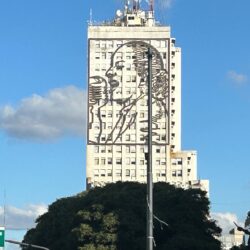Portrait Of Eva Peron On Ministry of Social Development Building, Buenos Aires, Argentina