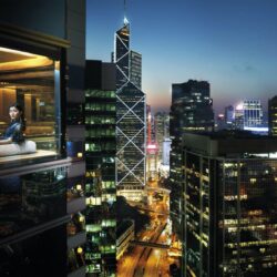 City Views - The Upper House, Hong Kong Island View of the The Upper House Hotel and the city - The Upper House, Hong Kong Island