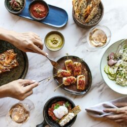 Ocean Restaurant Sharing Table - Daios Cove, Crete