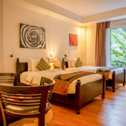 Junior Suite Twin Bedroom - La Rose Suites, Phnom Penh, Cambodia