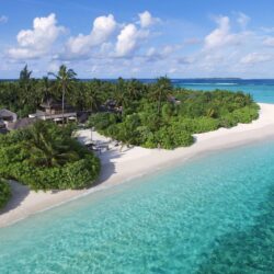 Two-Bedroom Ocean Beach Villa With Pool Aerial - Six Senses Laamu, Maldives