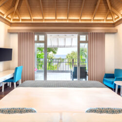 Beach Dupex Suite with Private Pool Bedoom - NH Kuda Rah Resort Maldives