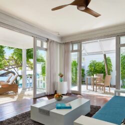 Beach Duplex Suite With Private Pool Living Room - NH Kuda Rah Resort Maldives