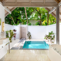 Beach Villa with Private Pool Outdoor Bathroom - NH Kuda Rah Resort Maldives